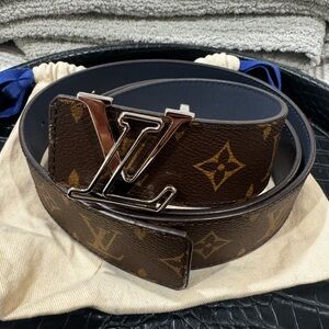 Louis Vuitton Dark Brown Monogram Belt